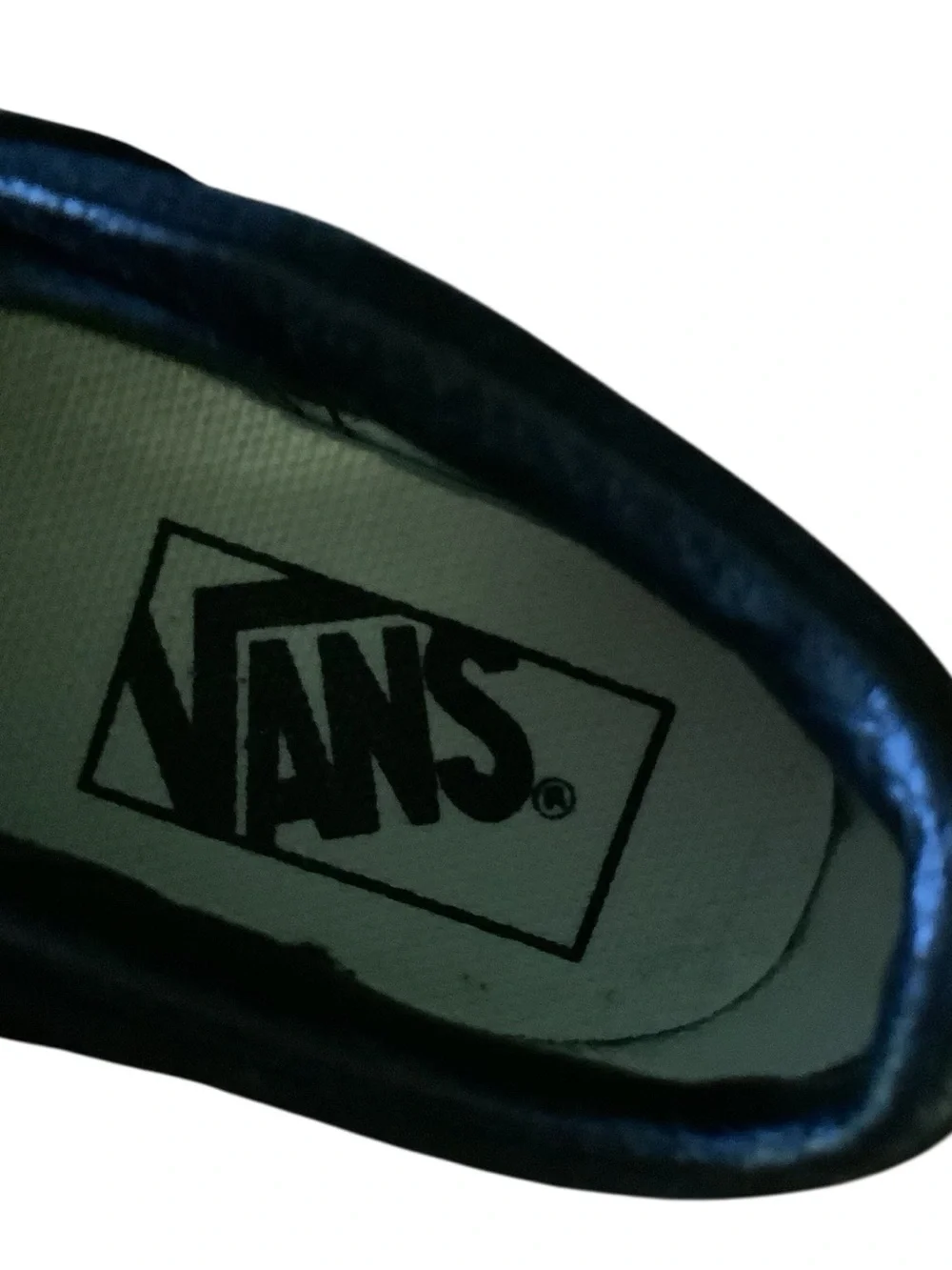 Vans Toddler Classic Slip-On Shoes – Black on Black – Size 4